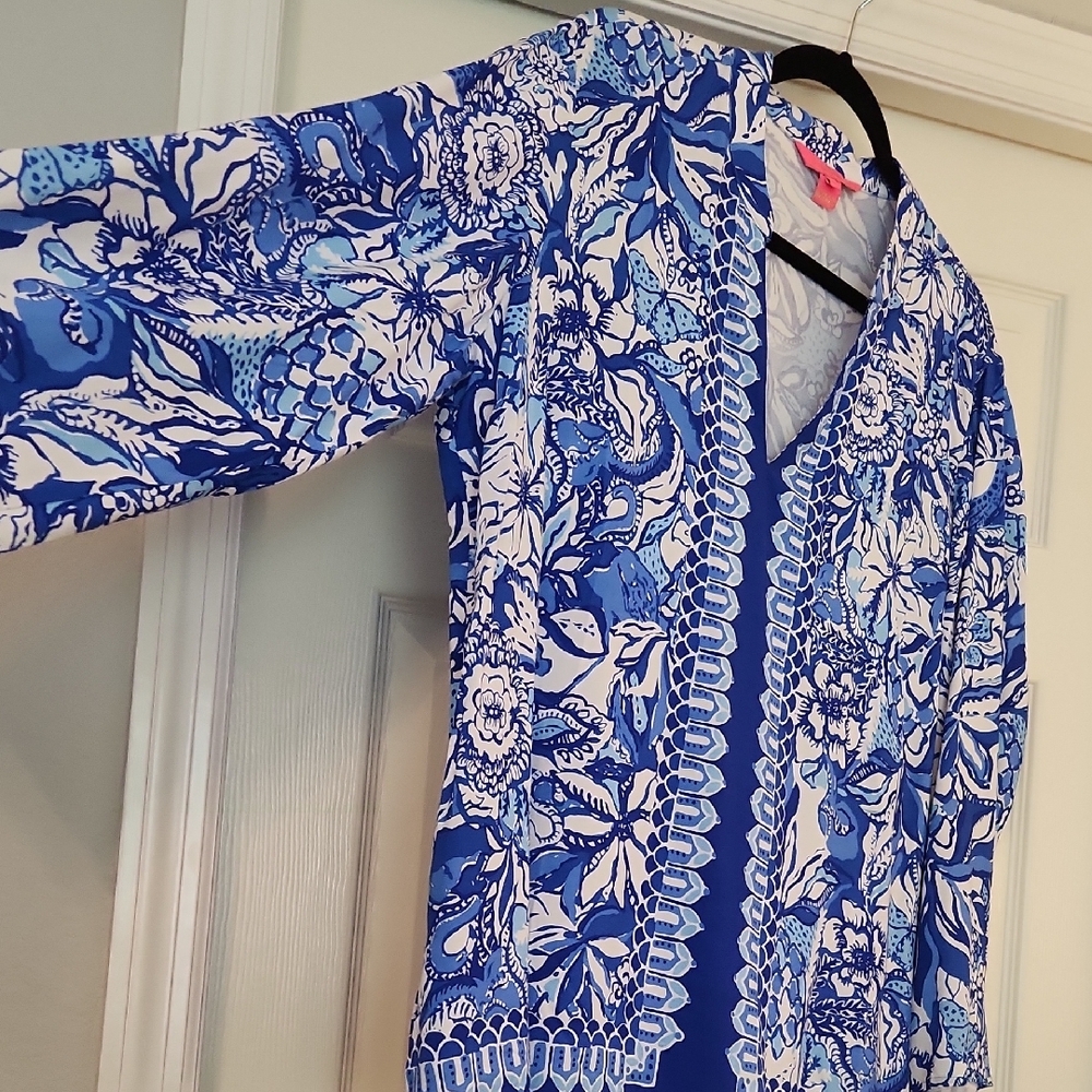 Lilly Pulitzer Luna Bay Tunic L - Picture 6 of 9